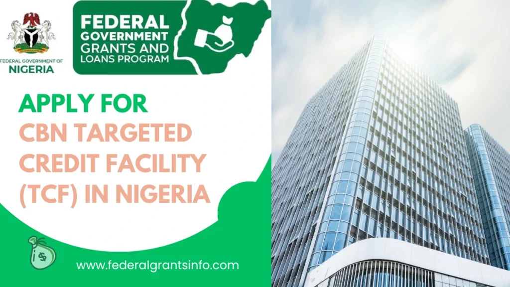How to Apply for the CBN Targeted Credit Facility (TCF) in Nigeria – Eligibility, Requirements, and Application Guide (2025)
