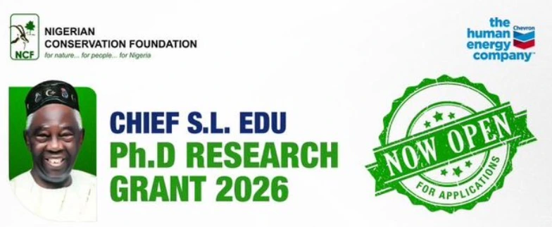 NCF Chief S.L. Edu PhD Research Grant 2026 – Apply Now